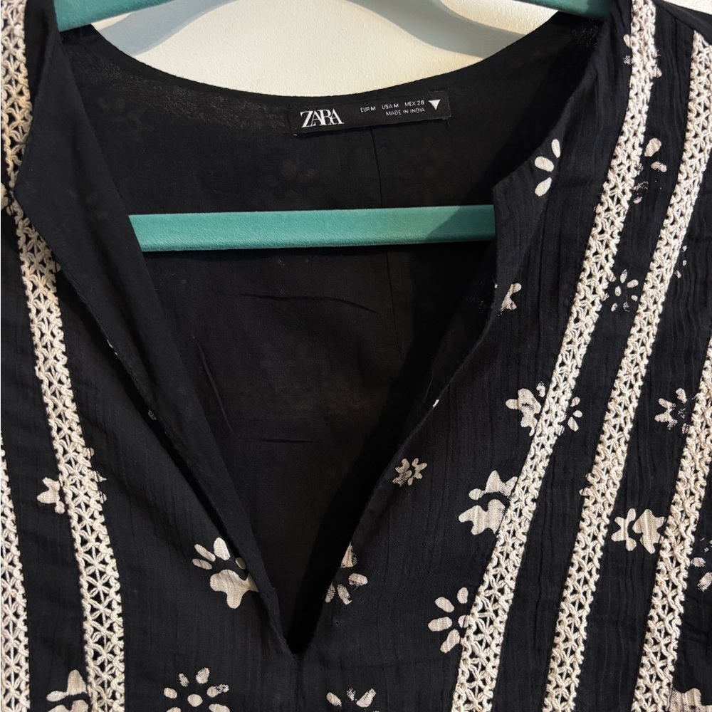 Zara Black Dress Size Medium - Picture 4 of 5